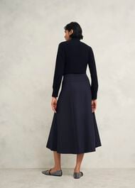 Berkeley Skirt With Wool, Navy, hi-res