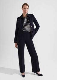 Petrie Jersey Jacket, Navy, hi-res