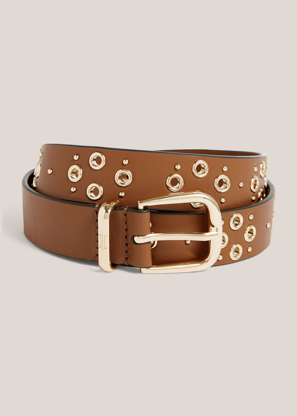 Nima Leather Eyelet Belt