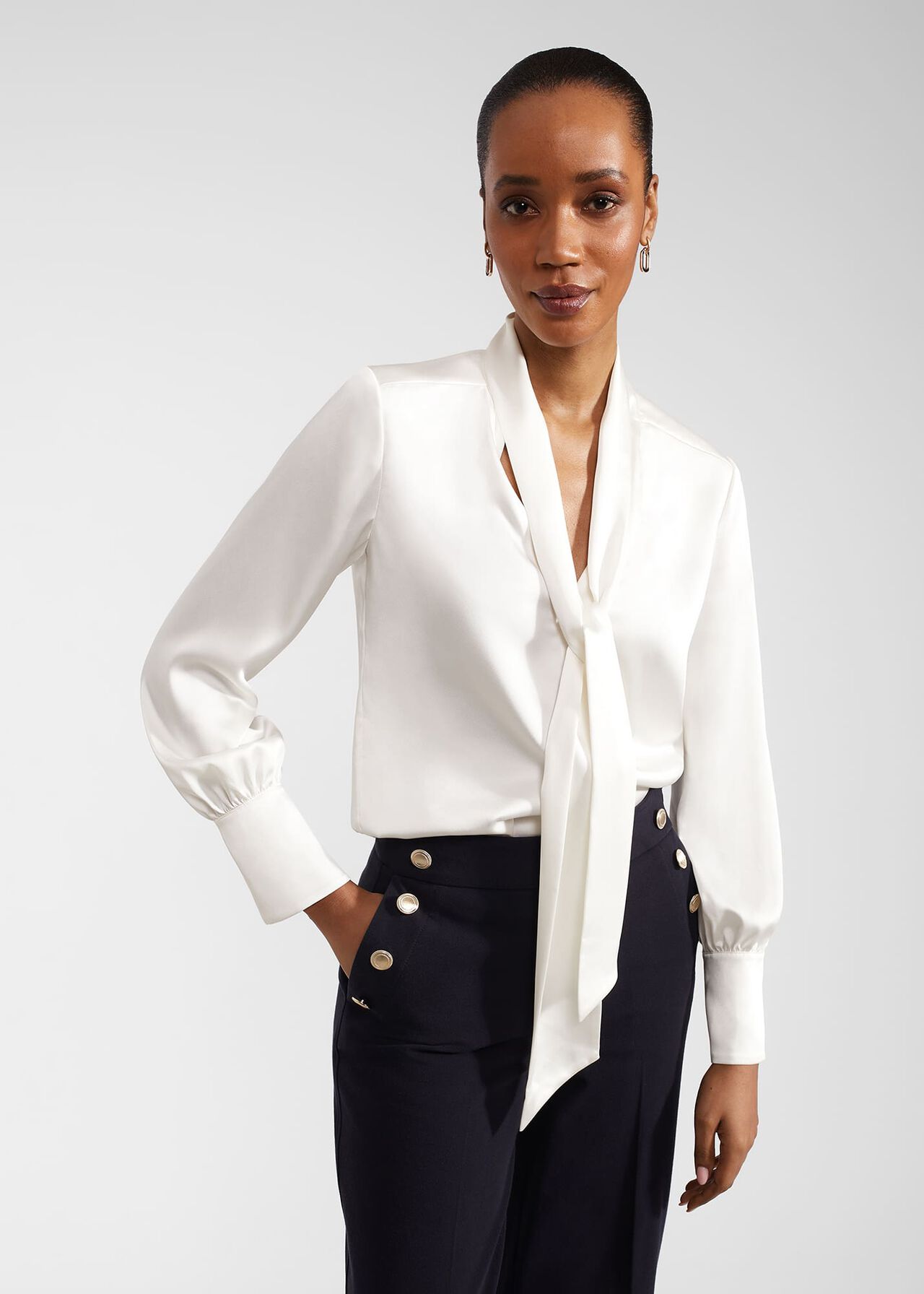 Lawson Blouse, Ivory, hi-res