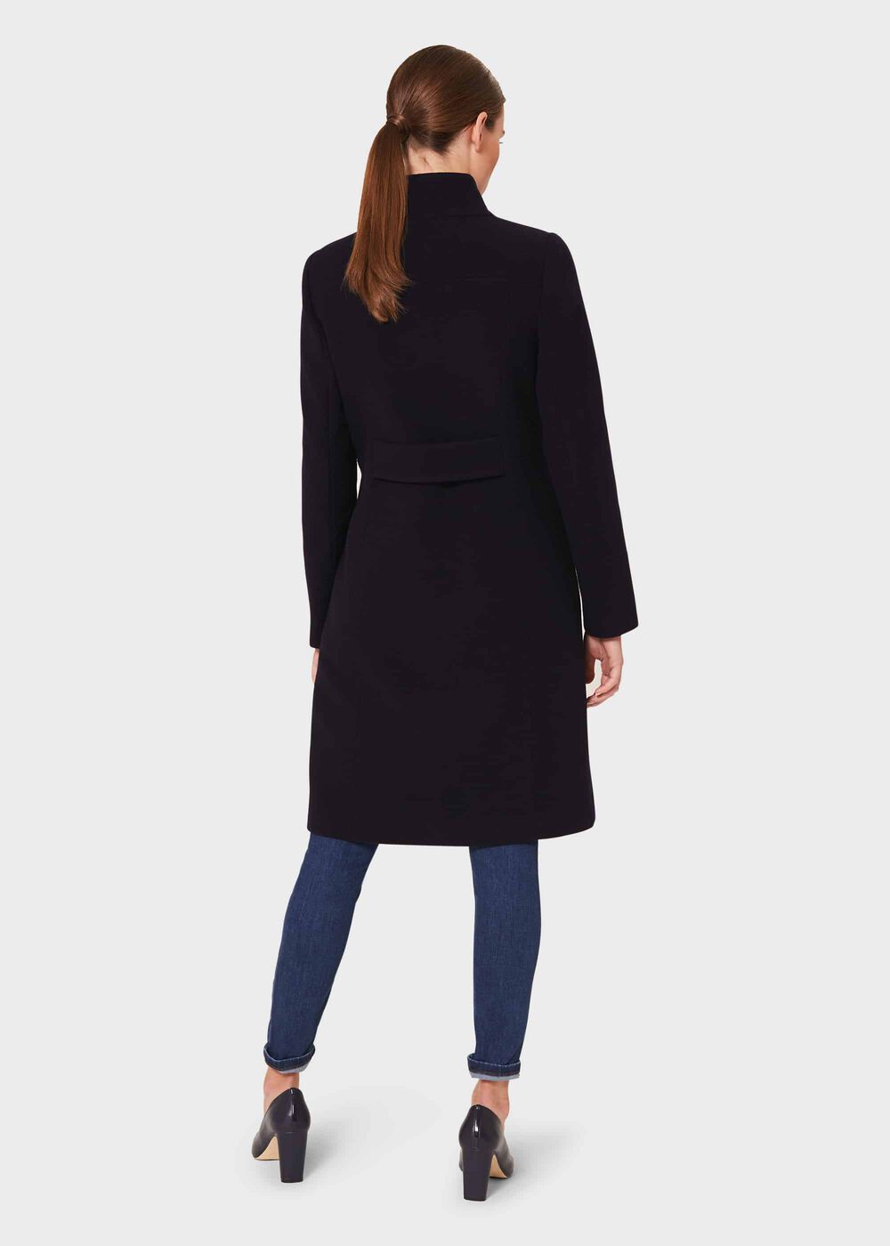 Petite Maisie Wool Blend Coat, Navy, hi-res