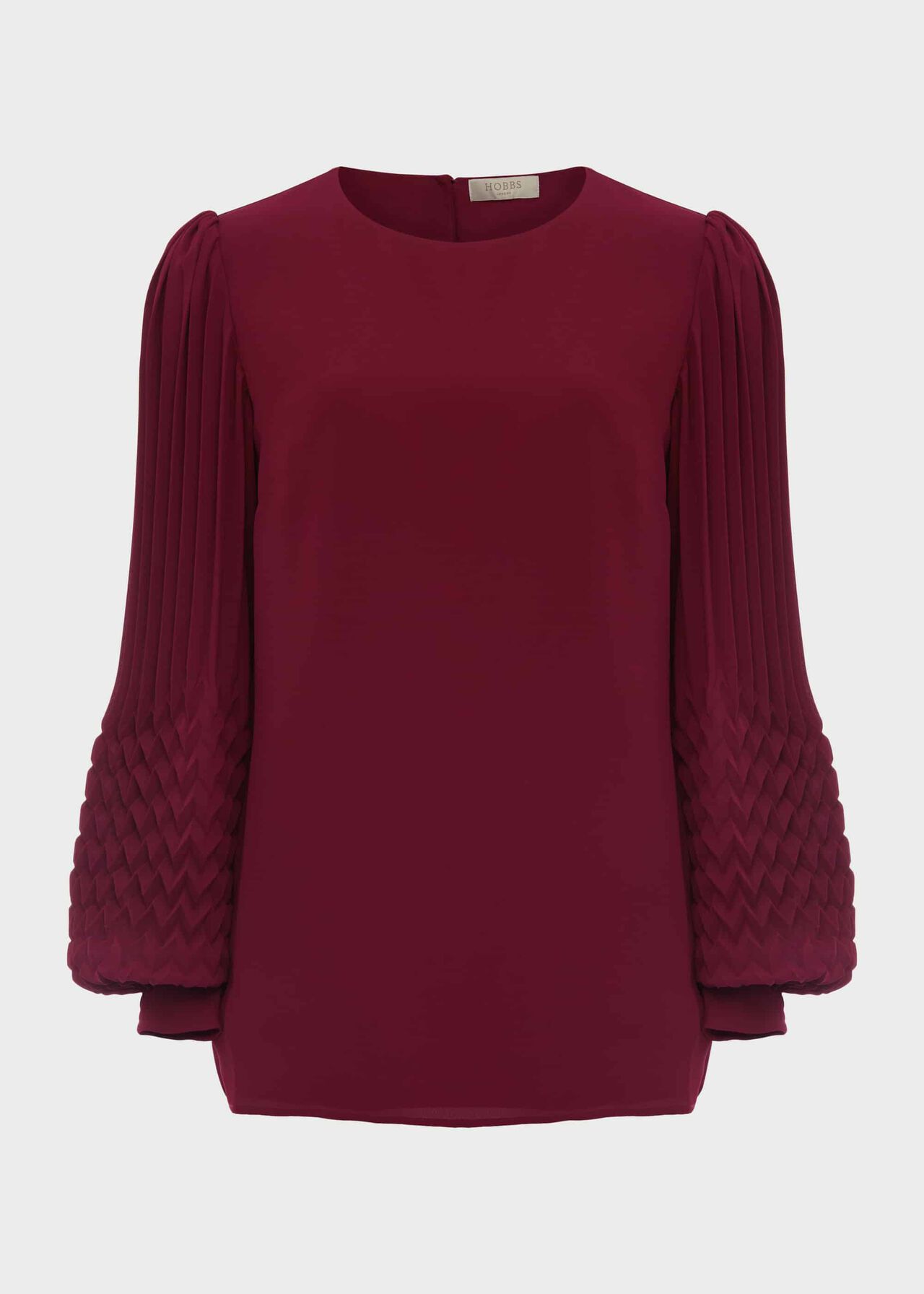 Katia Puff Sleeve Blouse Dark Raspberry