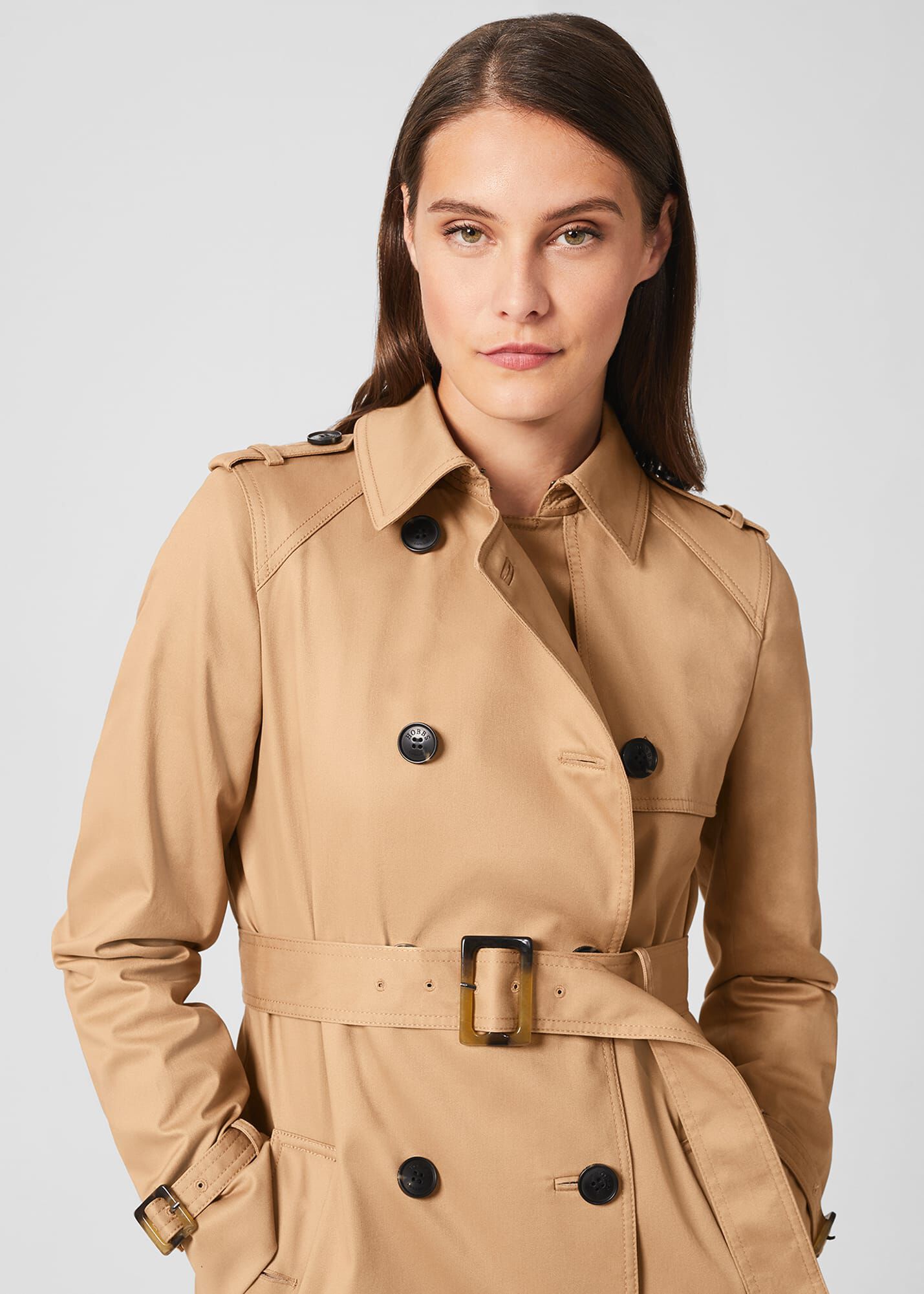 Finley Water Resistant Trench Coat | Hobbs