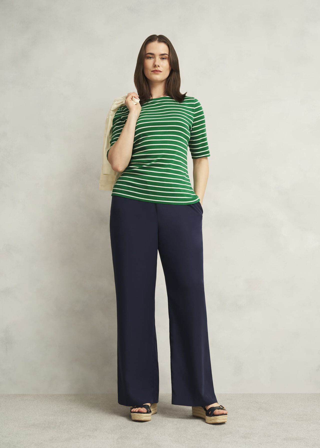 Hobbs Katie Cotton Button Back Top Hobbs Katie Cotton Button Back Top