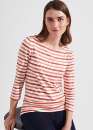 Sonya Striped Top, Ivory Multi, hi-res