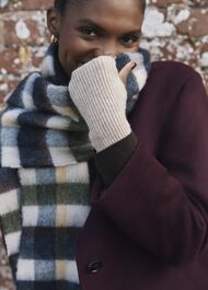 Acacia Knit Gloves, Beige Black, hi-res