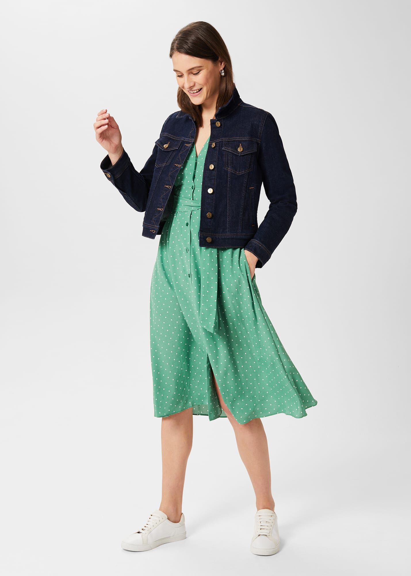 Magnolia Belted Dress Hobbs UK