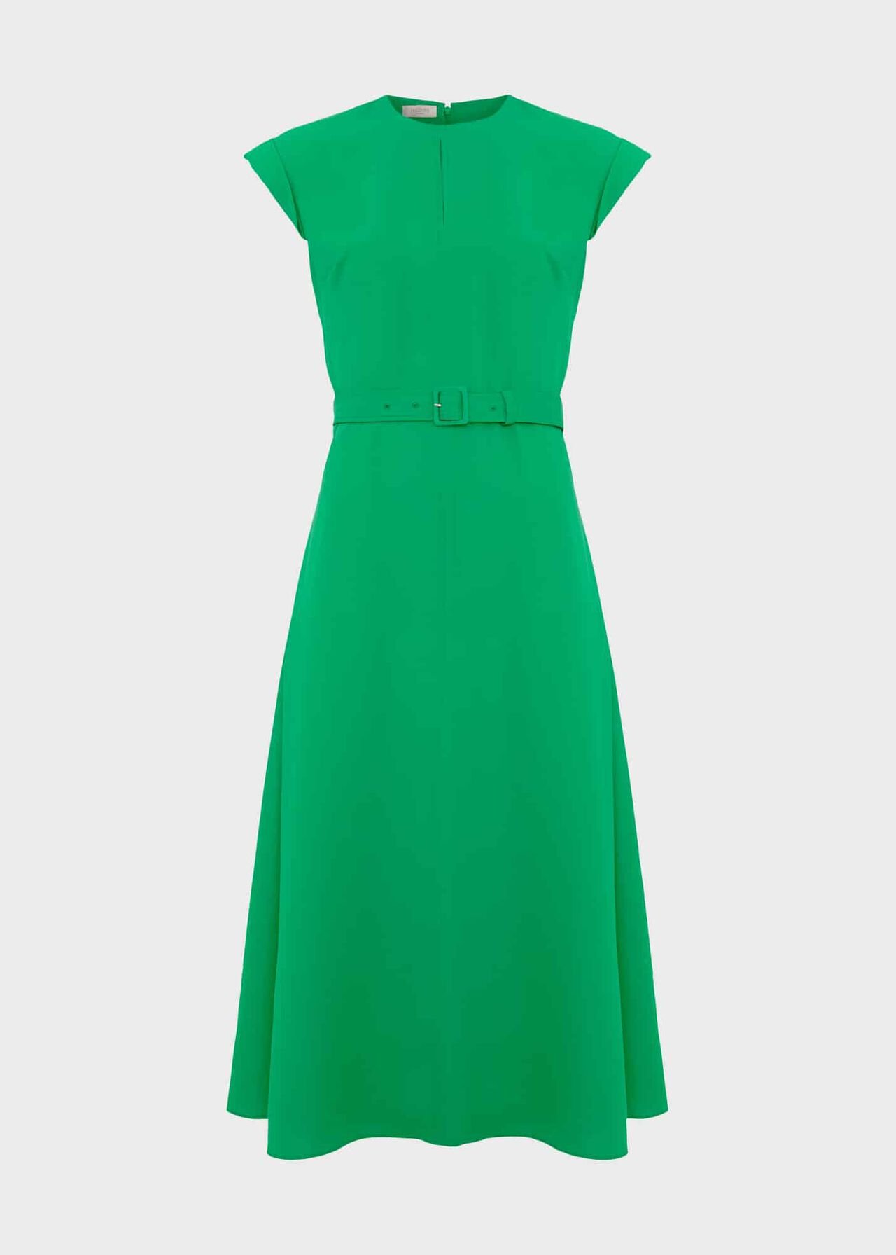 Meera Belted Dress, Cilantro Green, hi-res