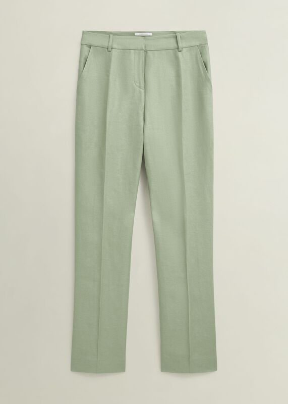 Marietta Linen Straight Pants