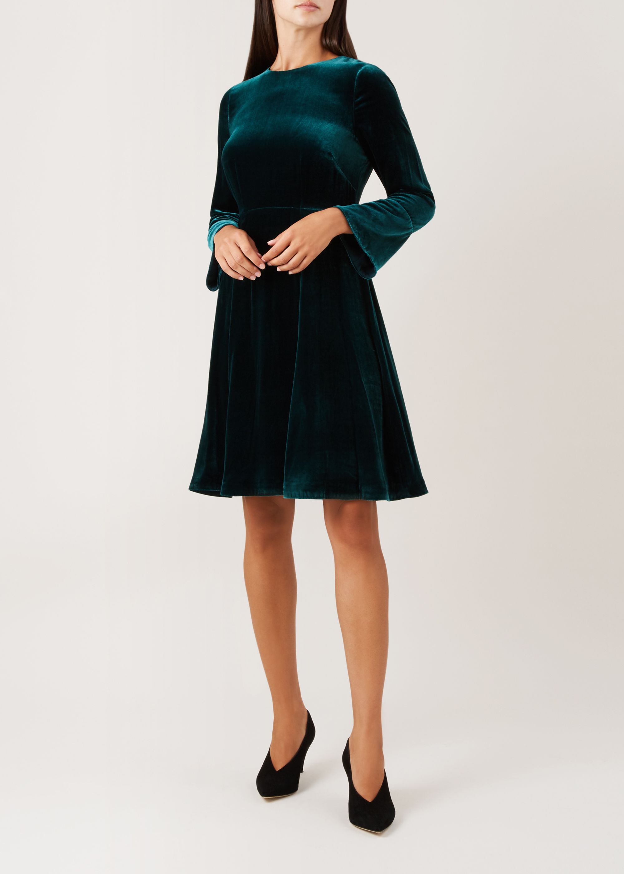 hobbs zinnia velvet dress