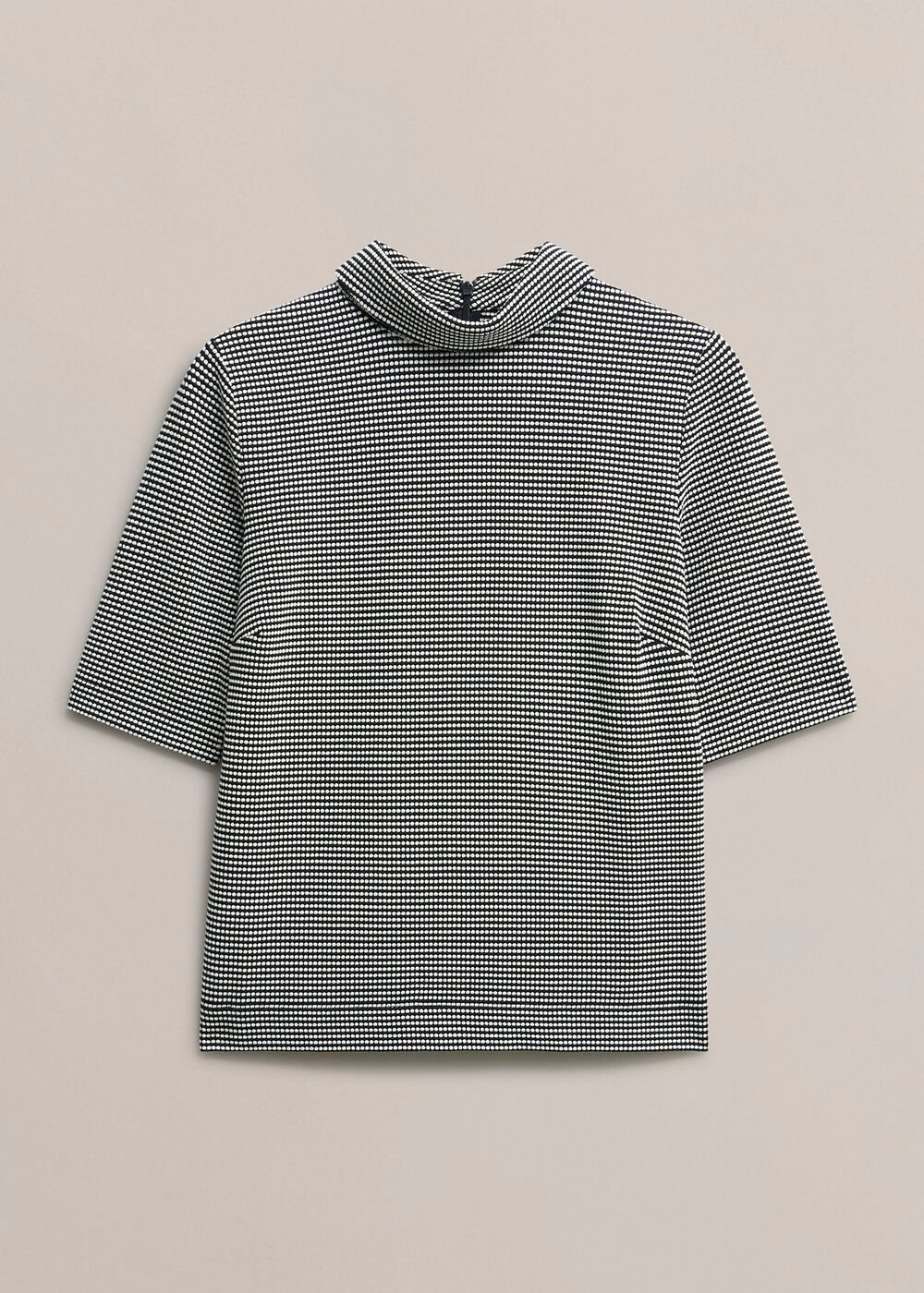 Tali Textured Top, Navy Ivory, hi-res