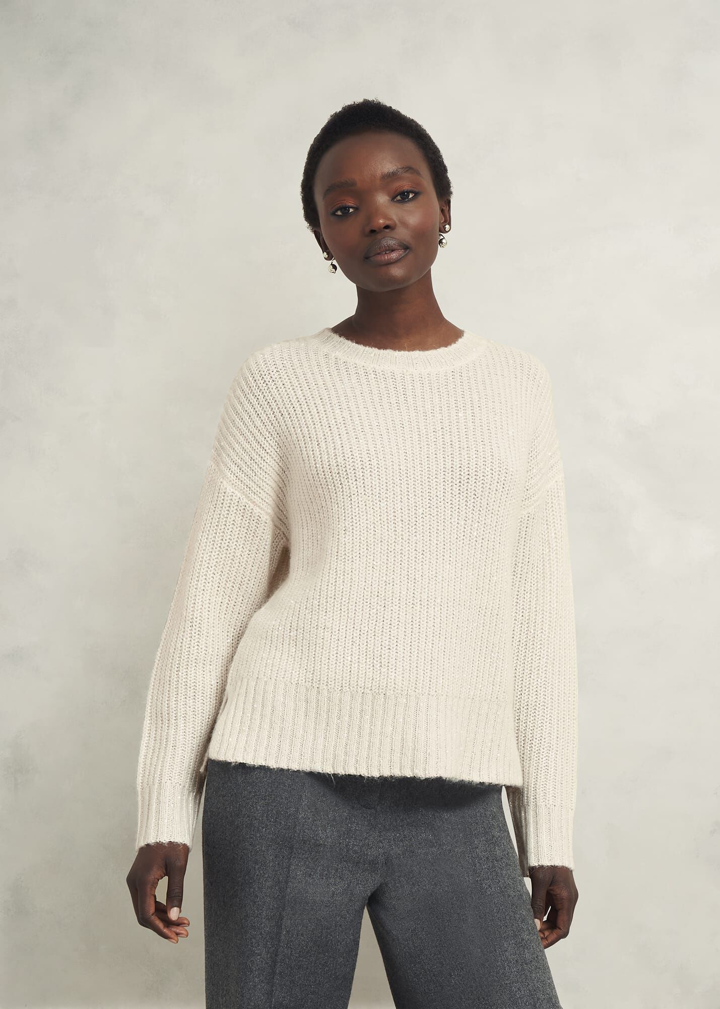 スーパーセール 50％（福袋 Marsha Sequin Sweater With Alpaca | Hobbs US | トップス
