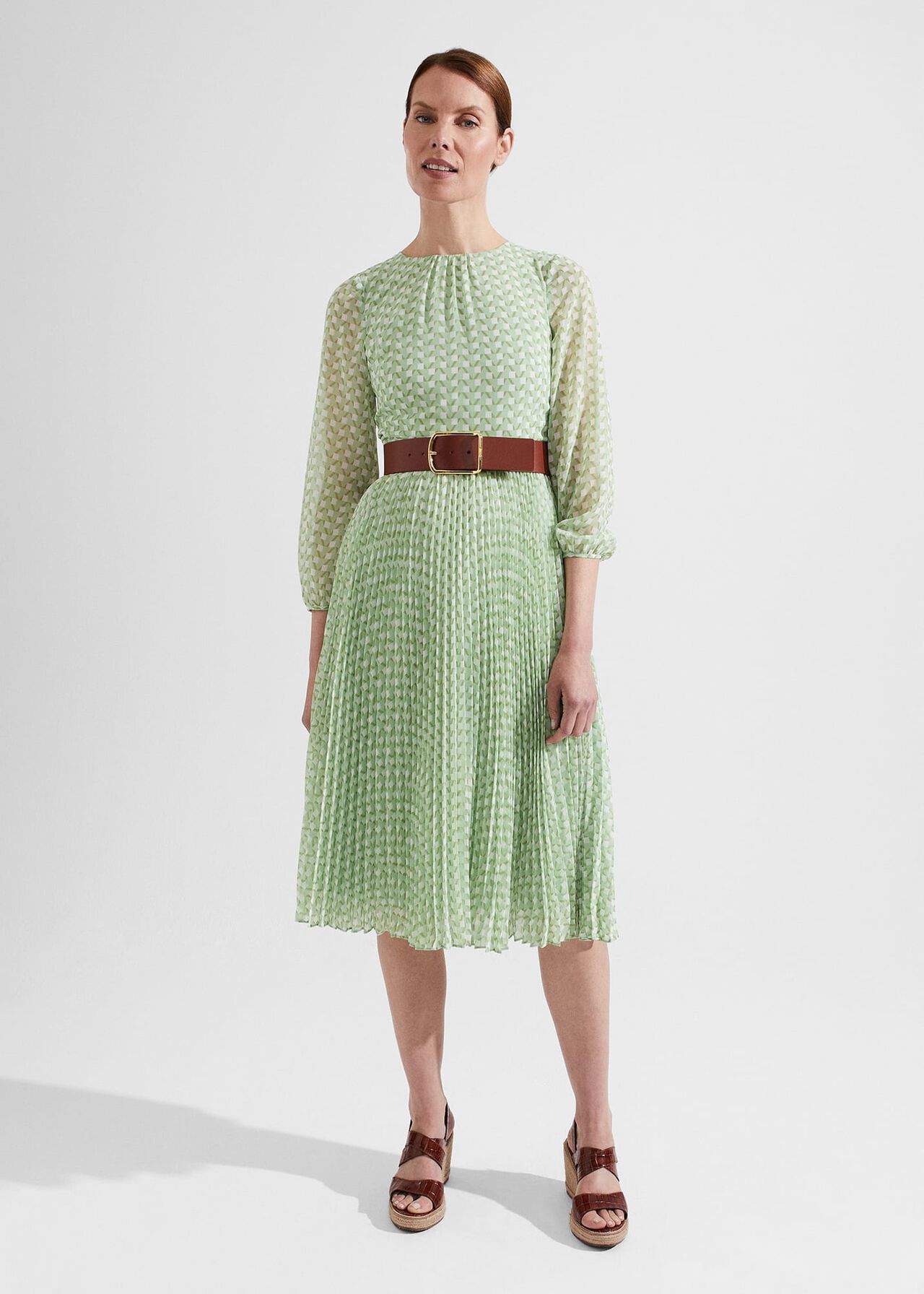 Petite Salma Dress, Green Multi, hi-res