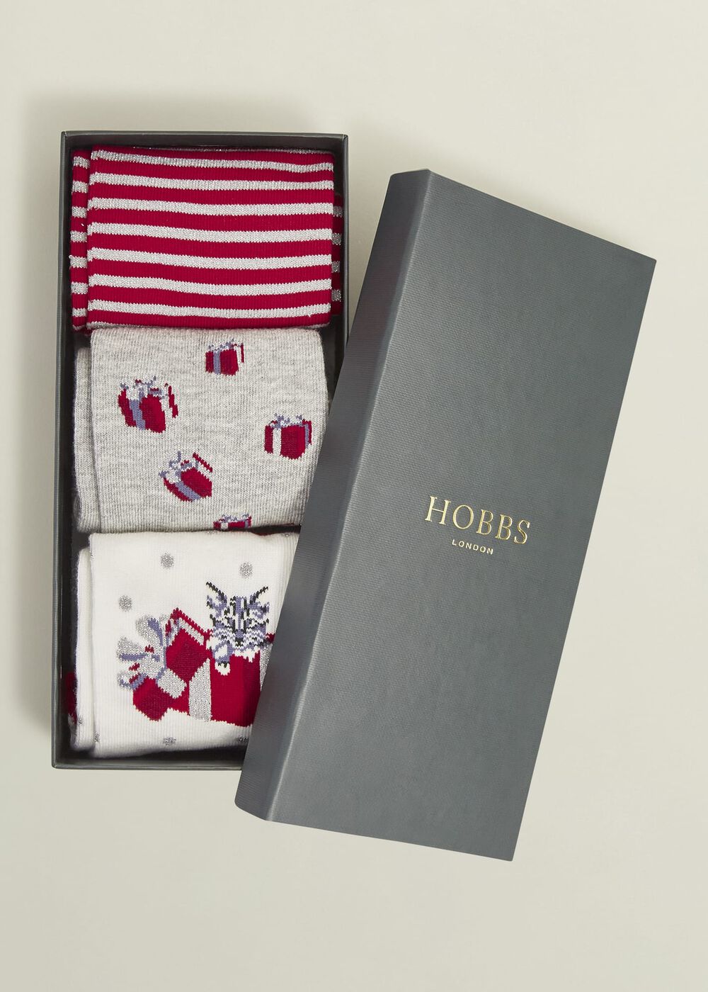 Christmas Cat Sock Set, Multi, hi-res
