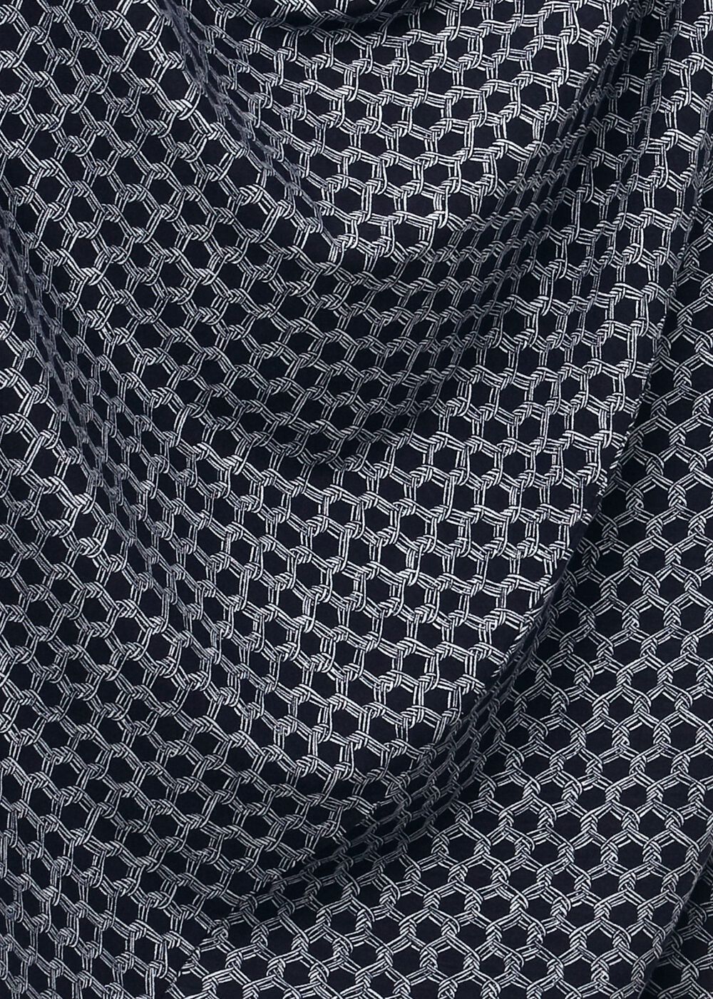 Aretha Jersey Printed Dress, Navy Ivory, hi-res