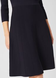 Emily Knitted Sequin Dress, Navy, hi-res