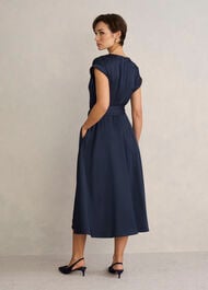 Petite Agnes Dress, Midnight Navy, hi-res