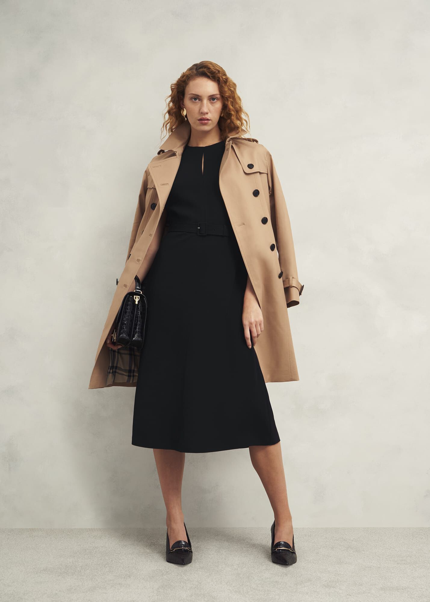 MELT THE LADY skinny belt slit dress レディース