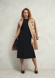 Meera Belted Dress, Black, hi-res