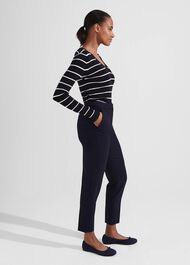 Petite Gael Trousers, Navy, hi-res