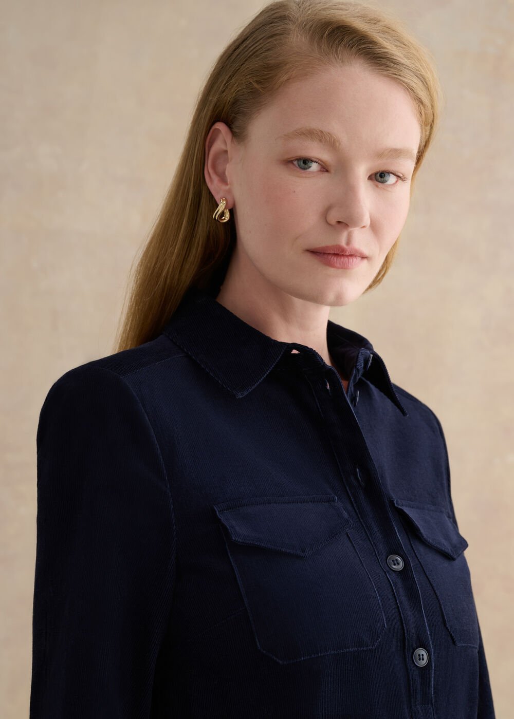 Lena Dress, True Navy, hi-res