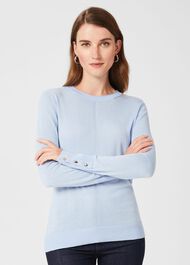 Morgan Jumper With Silk, Powder Blue, hi-res