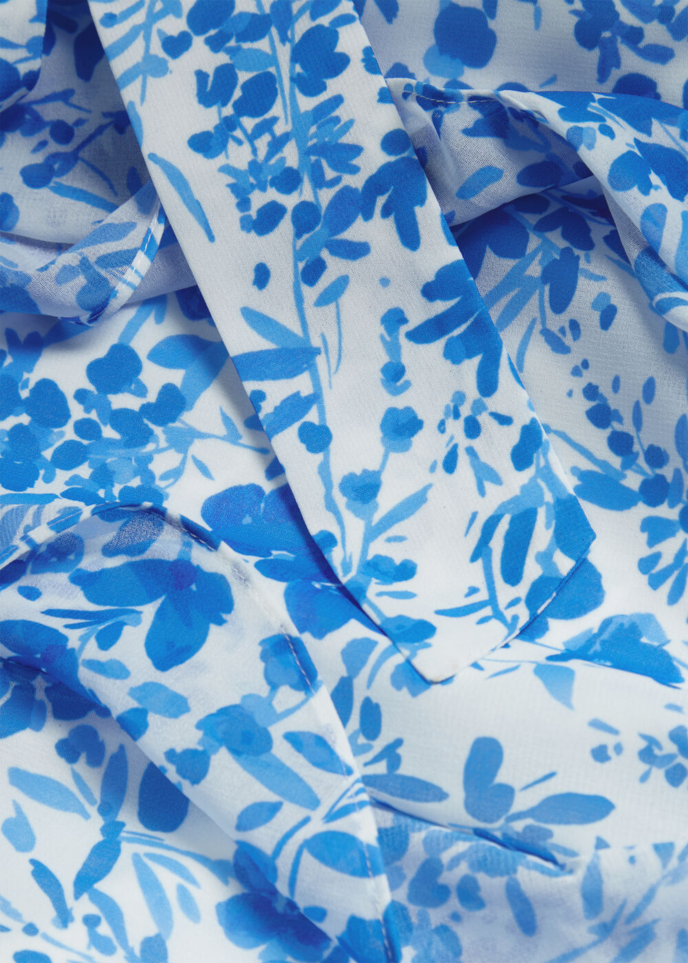 Taryn Ruffle Maxi Dress, Ivory Blue, hi-res