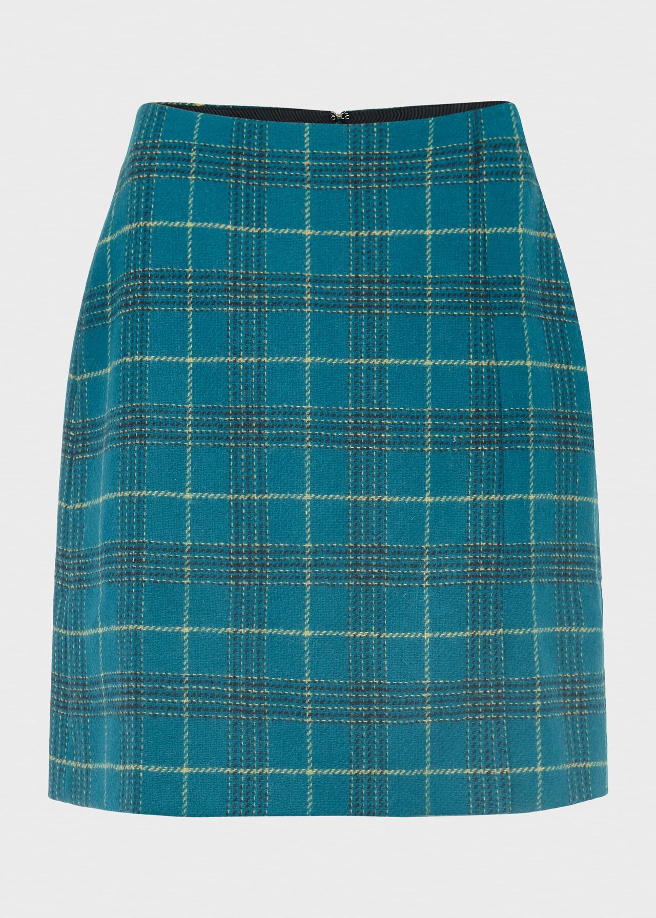 Amaris A line Wool Skirt, Green Multi, hi-res