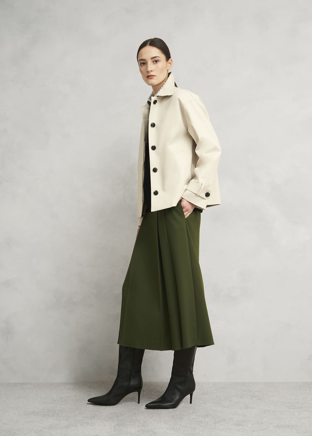 Jacqui Skirt, Dark Fern Green, hi-res
