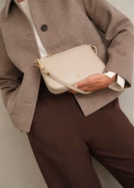 Briella Leather Bag, Light Beige, hi-res