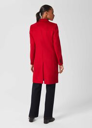 Tilda Wool Coat, Red, hi-res