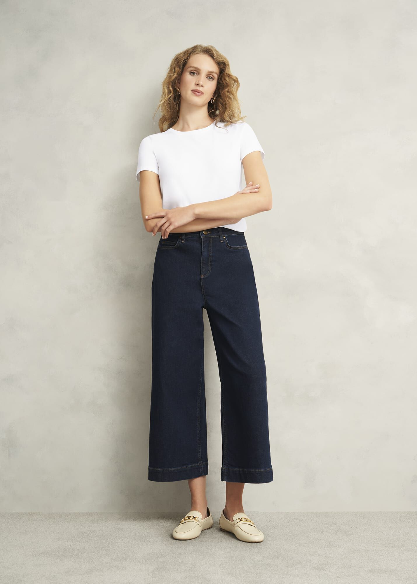 ホブズ HOBBS PIXIE COTTON T-SHIRT （IVORY BLUE） Pixie Cotton T-Shirt | Hobbs UK |