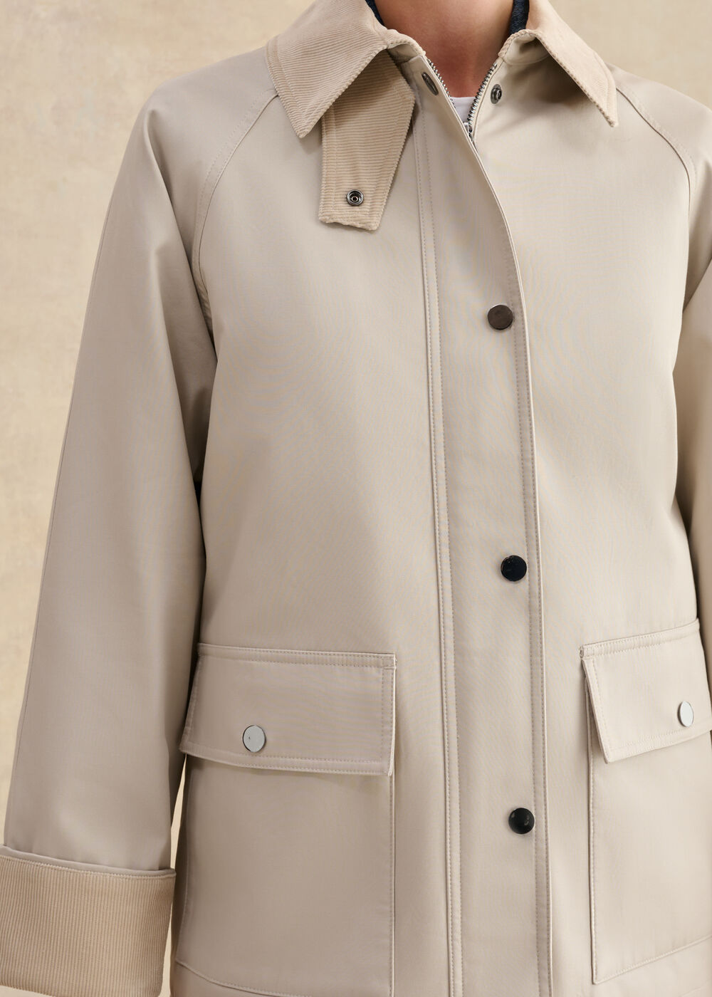 Gabby Barn Jacket, Pebble Grey, hi-res