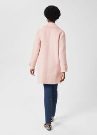Carmina Wool Blend Coat, Pale Pink Ivory, hi-res