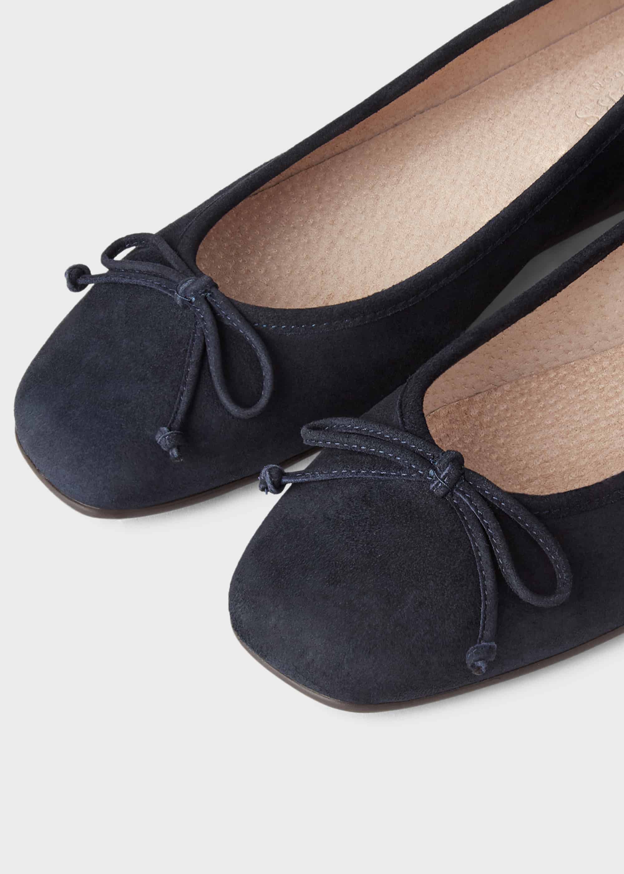 suede ballet pumps