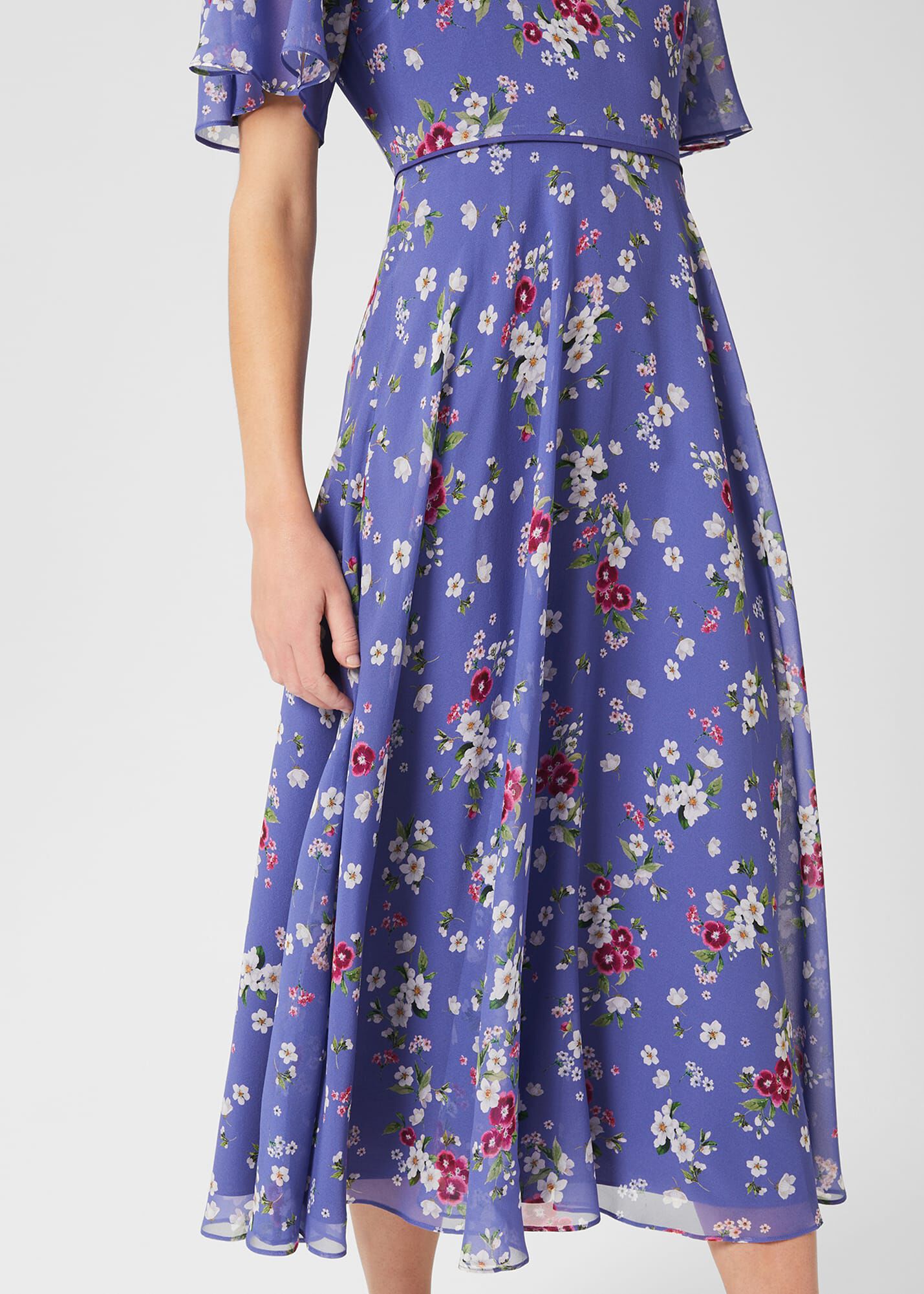 Oasis bloom chiffon high 2025 neck midi