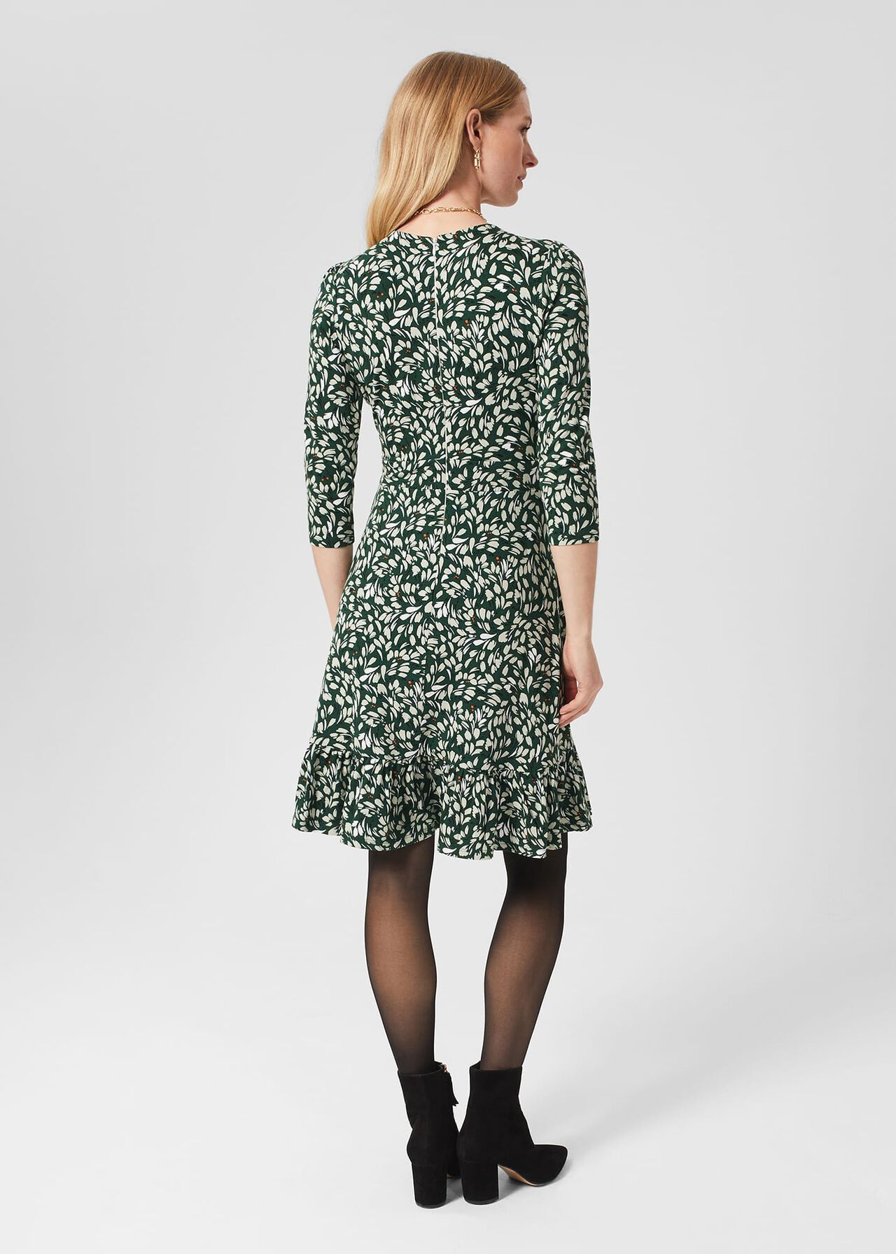 Ami Jersey Dress, Sage Green Mult, hi-res