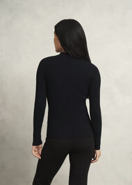 Darcie Knitted Shirt, Black, hi-res