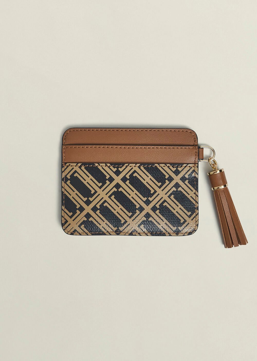 Romina Leather Cardholder, Tan Multi, hi-res
