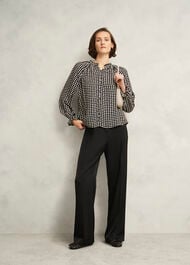 Hewlett Geo Top, Black Cream, hi-res