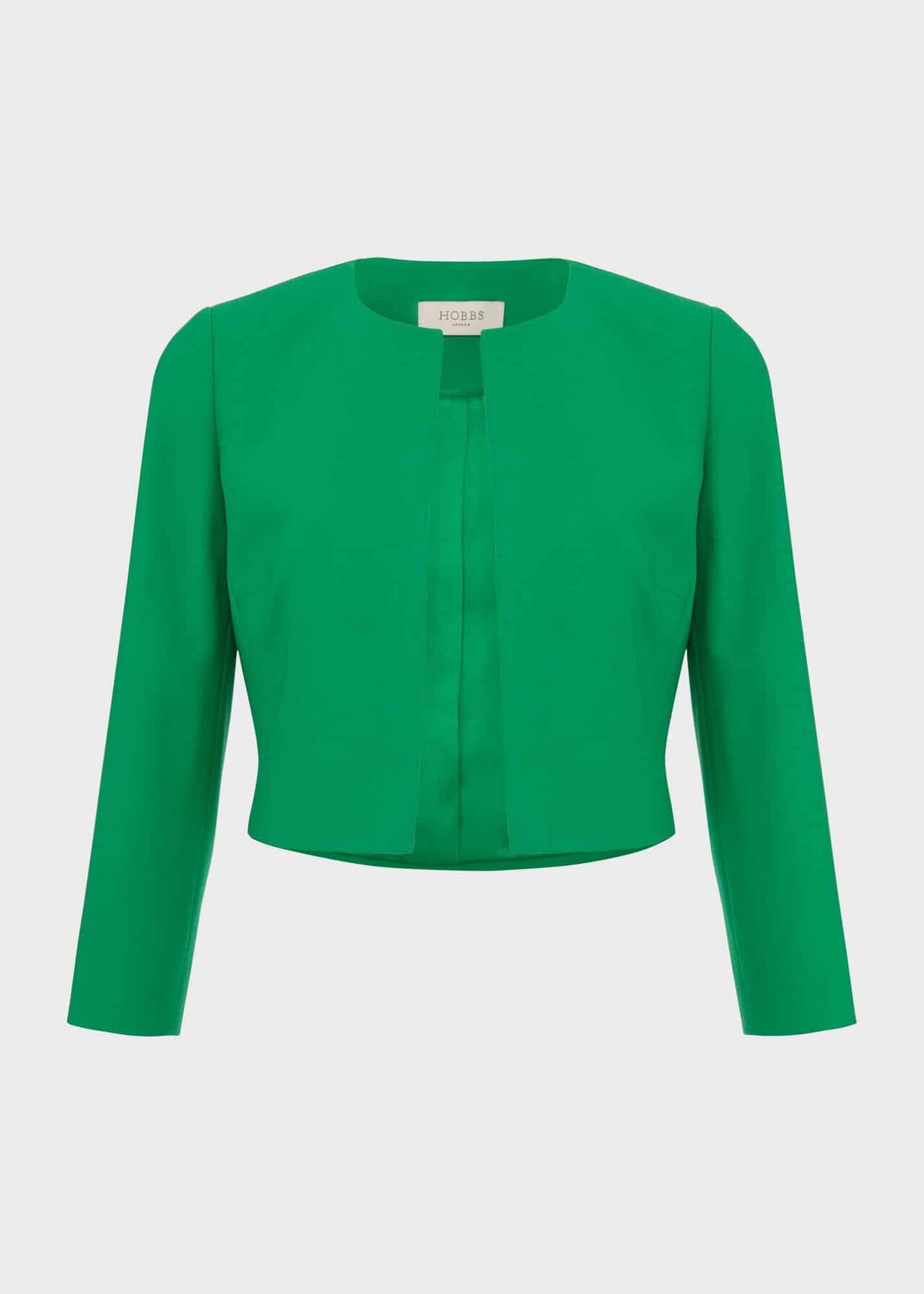 Elize Crepe Jacket, Cilantro Green, hi-res