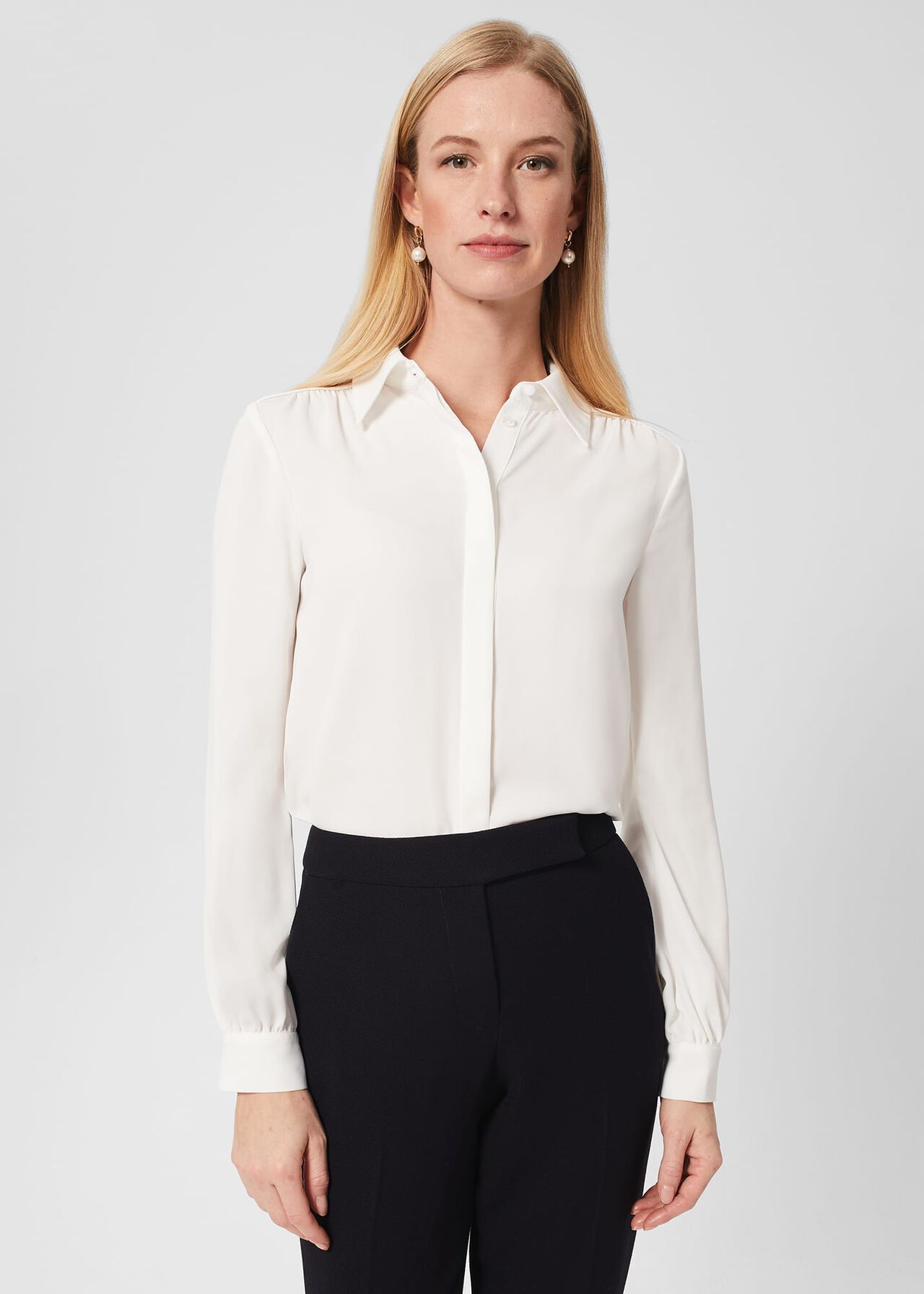 Keston Blouse, Ivory, hi-res