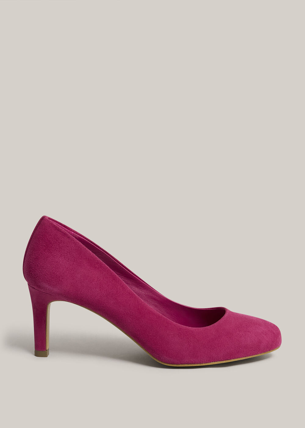 Lizzie Suede Courts, Bright Pink, hi-res