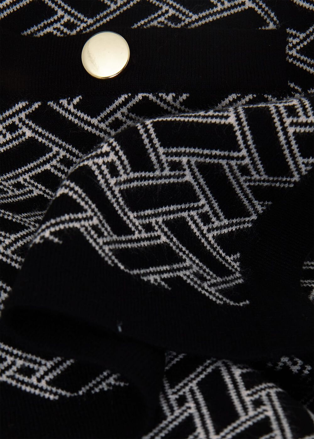 Perrie Knitted Jacket, Black Ivory, hi-res