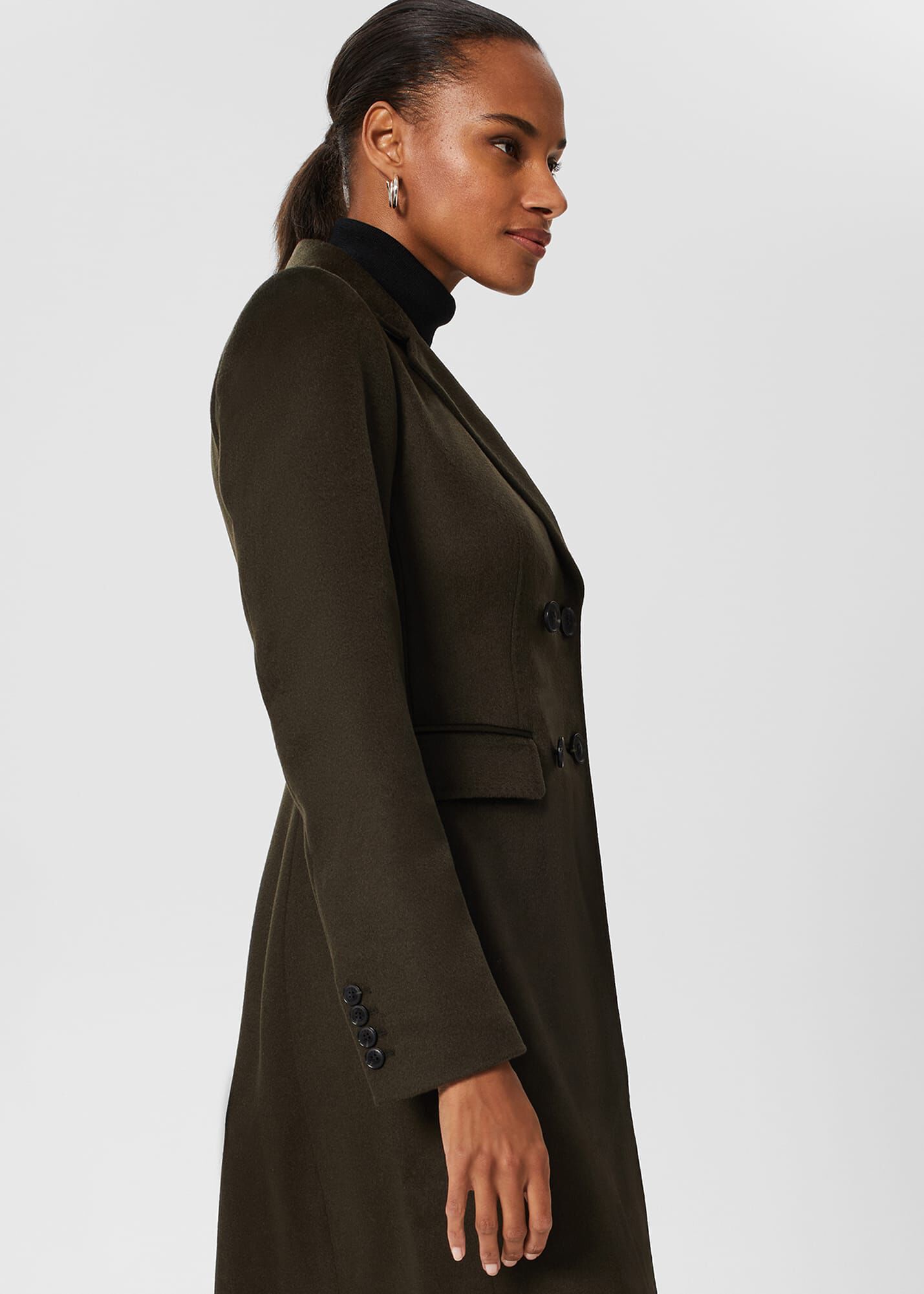Olive wool coat womens shop