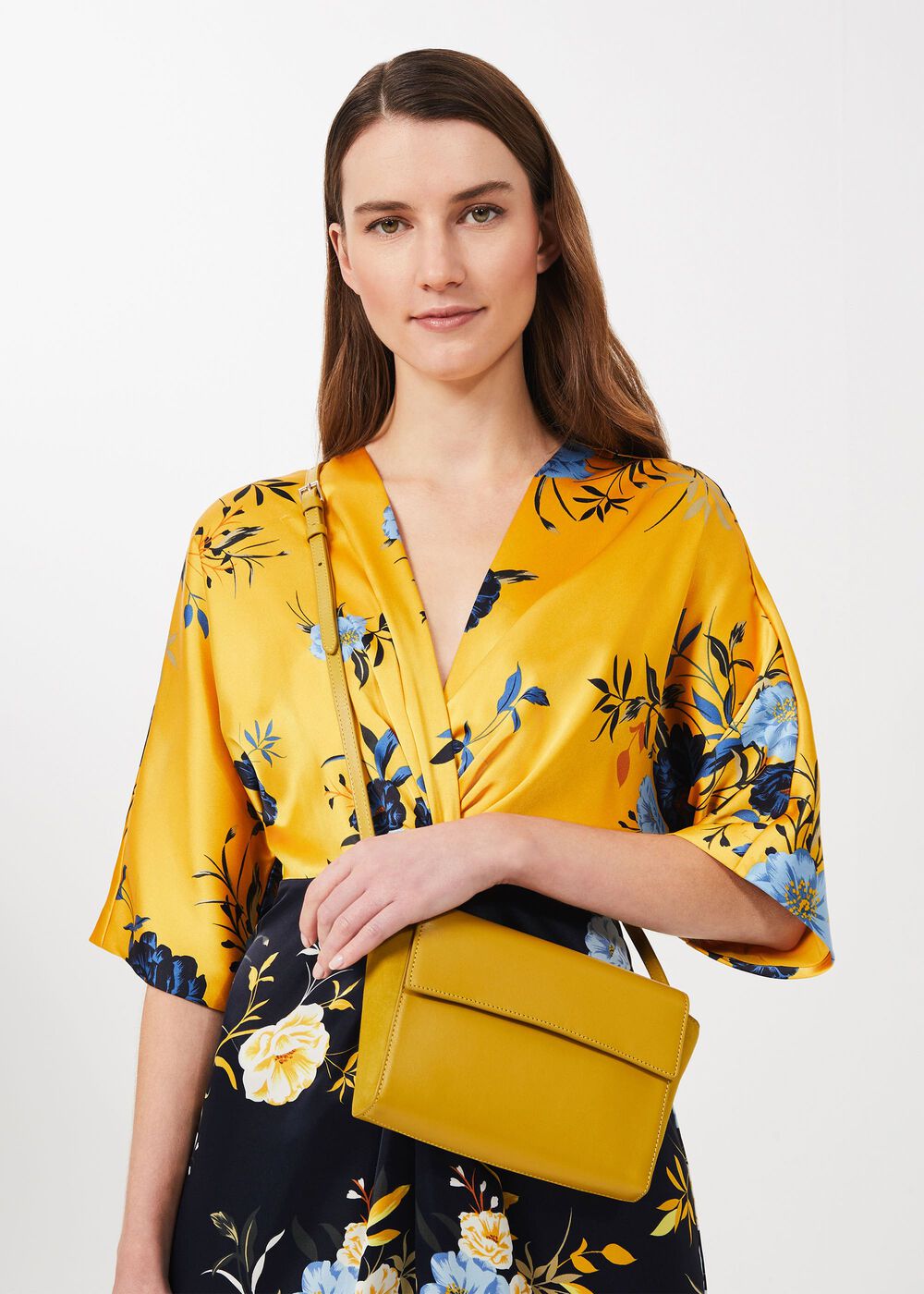 Soho Leather Cross Body Bag, Burnished Gold, hi-res