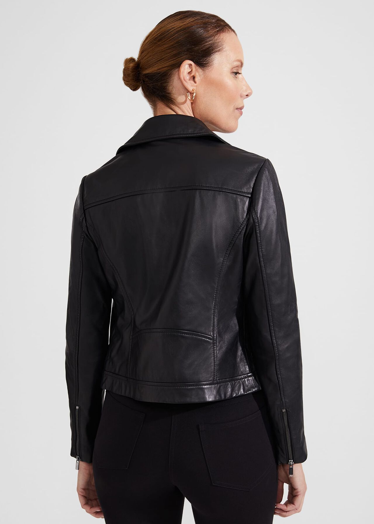 Dakota Leather Jacket, Black, hi-res