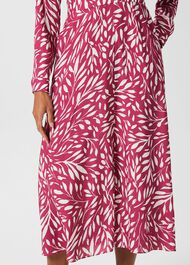 Allison Dress, Magenta Ivory, hi-res