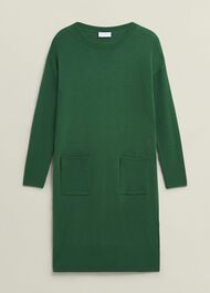 Devora Knitted Dress With Cashmere, Verdent Green, hi-res