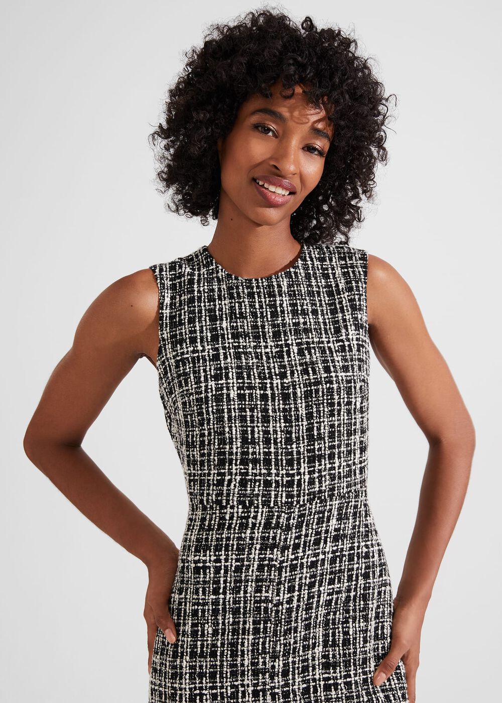 Adelaide Dress, Black Ivory, hi-res